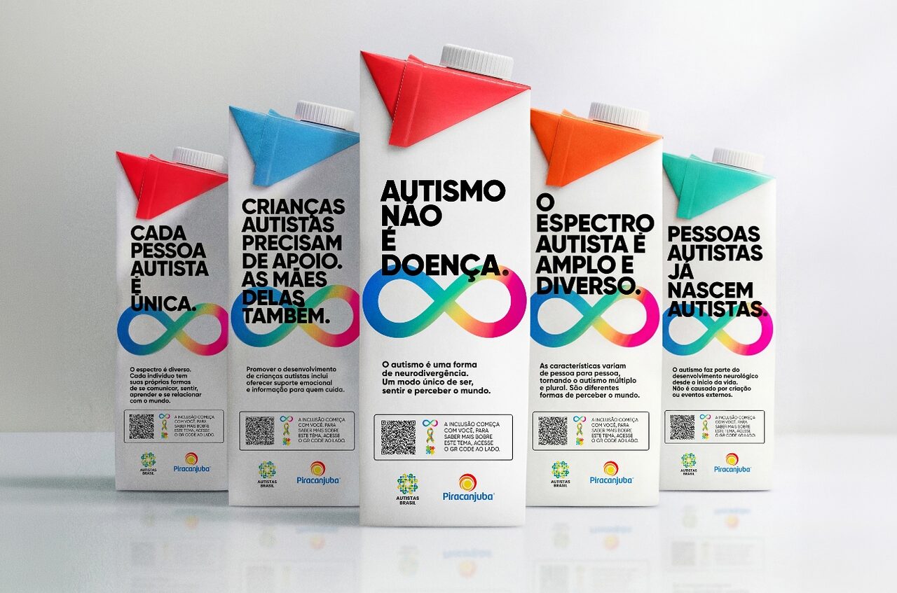 Piracanjuba dismistifica autismo na embalagem dos produtos