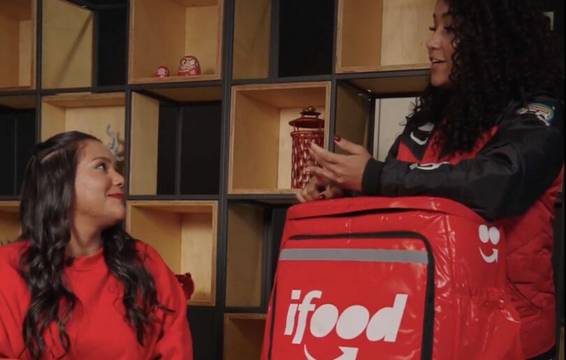 Chaiany, do BBB 26, em campanha do iFood para incentivar a retomada dos estudos (Créditos: Reprodução)