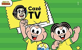 CazéTV traz Turma da Mônica para cobrir a Copa do Mundo (Crédito: Divulgação)
