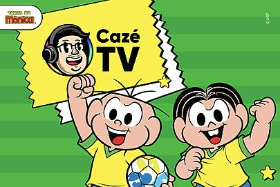 CazéTV convida Turma da Mônica para cobertura da Copa do Mundo