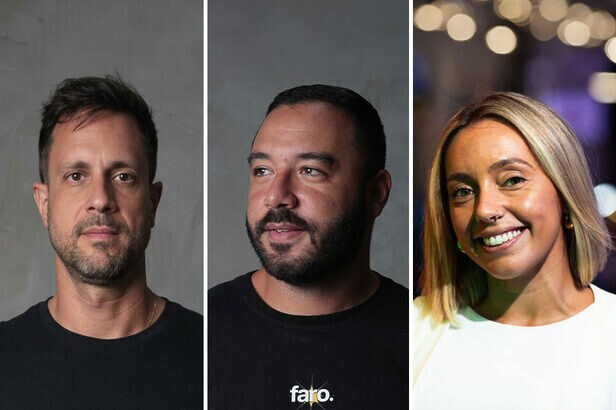 Guilherme Stucchi, João Lessa e Julia Bittencourt. (Crédito: Divulgação)