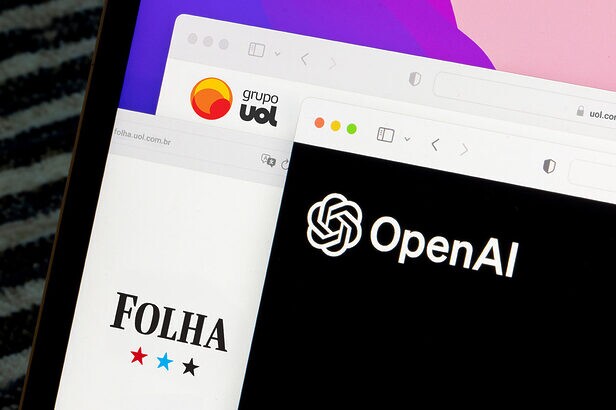 OpenAI fecha parceria de conteúdo com Folha e UOL (Créditos: Tada Images/Shutterstock e Arte: M&M)