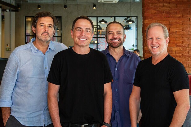 Flavio Waiteman, Claudio Kalim, Edson Athayde e Claudio Gora