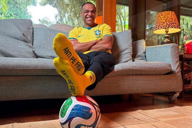 Ex-jogador Denílson, embaixador da marca. (Crédito: Divulgação)