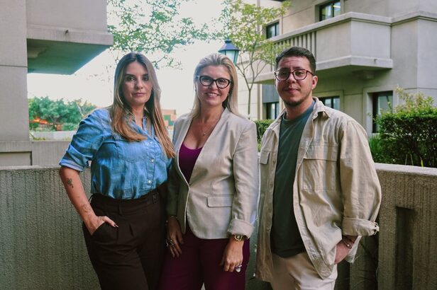 Karoline Berrondo, Cris Moraes e Felipe Sá (Crédito: Divulgação)