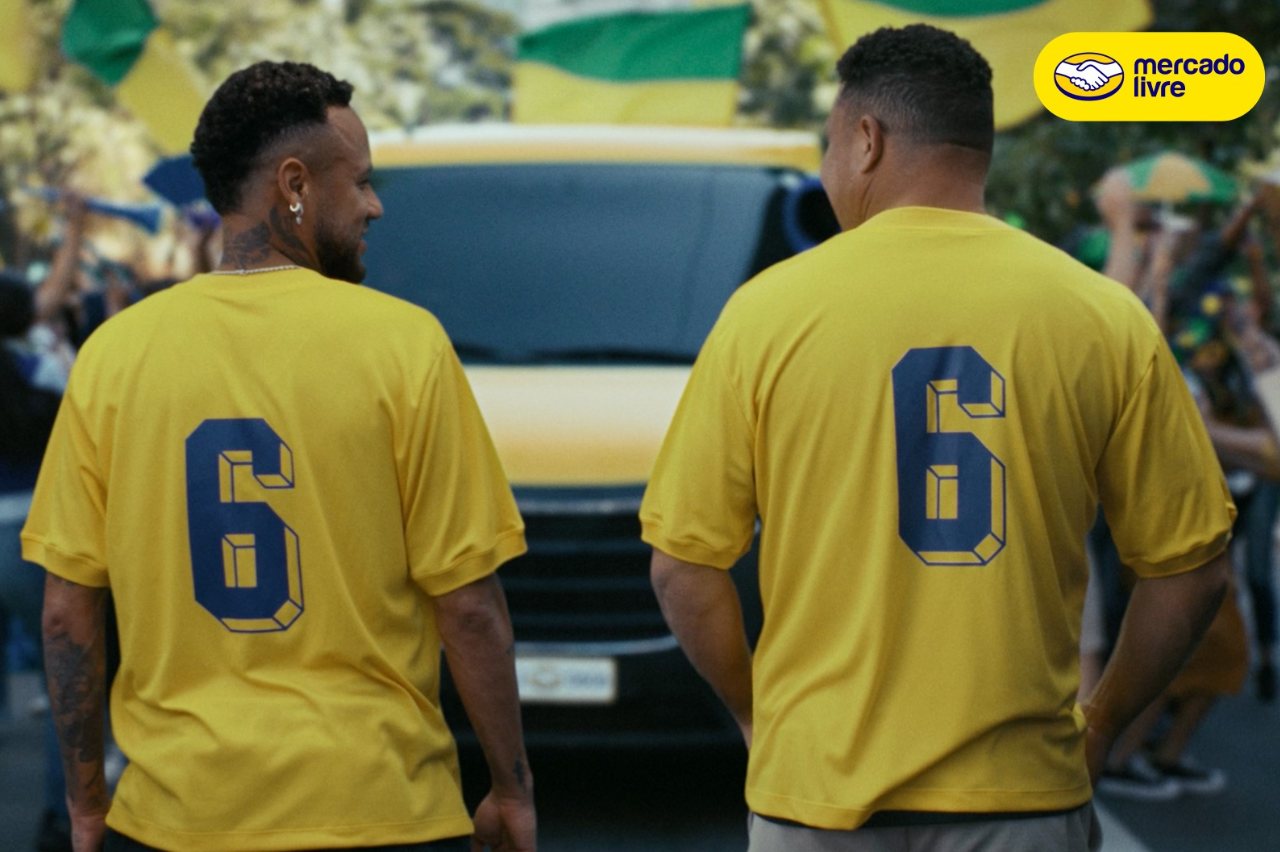 Campanha estrelada por Ronaldo e Neymar destaca benefícios para compras acima de R$ 19 na plataforma (Crédito: Divulgação)