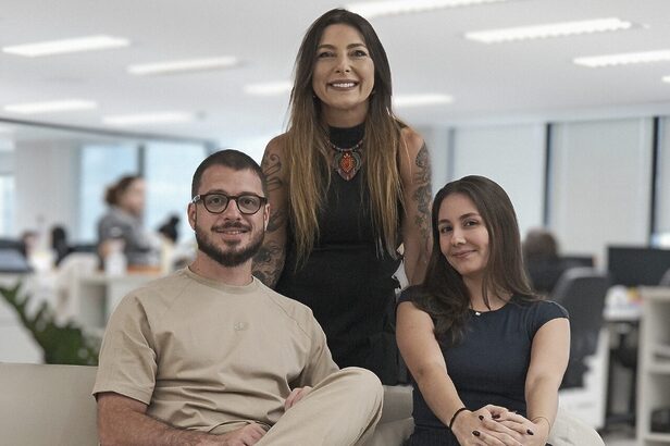 Vinicius Dalla, Amanda Lourenço e Bruna Chagas (Crédito: Divulgação)