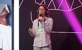 Laura Kroeff, da Box1824, comentou a relação das marcas com os consumidores (Crédito: Eduardo Lopes / Máquina da Foto)