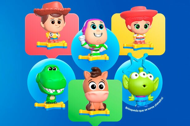 Coleção do Burger King inspirado em Toy Story 5 (Créditos: Divulgação)