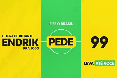 Em meio à Copa, 99 dá bônus para quem chamar o “Endrick”