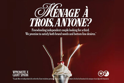Agência faz proposta em Cannes: “Ménage à trois, alguém?”