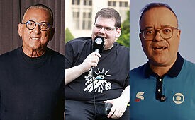 CazéTV, Globo e SBT (com a N Sports) disputam atenção do torcedor durante a Copa do Mundo (Crédito: Celina Filgueiras e Divulgação)