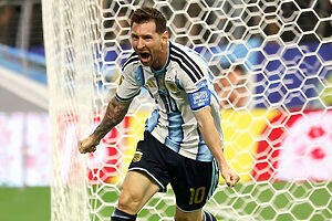 Messi comemora um dos gols marcados contra a Áustria na Copa do Mundo FIFA 2026 (Créditos: Reprodução/Instagram)