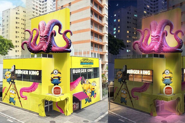 Burger King lança combo, sobremesa e brinquedos colecionáveis inspirados em Minions & Monstros (Crédito: Divulgação/Burger King)