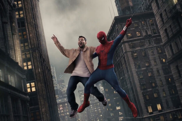 Messi participa de teaser de Homem-Aranha: Um Novo Dia ao lado de Peter Parke (Créditos: Reprodução)