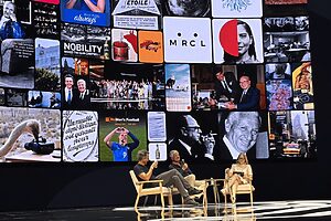 Arthur Sadoun e Maurice Lévy, líderes do Publicis Groupe - Cannes Lions