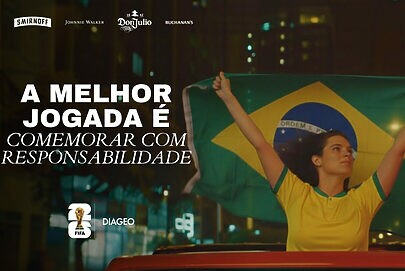 Diageo lança 1ª campanha de consumo responsável para a Copa