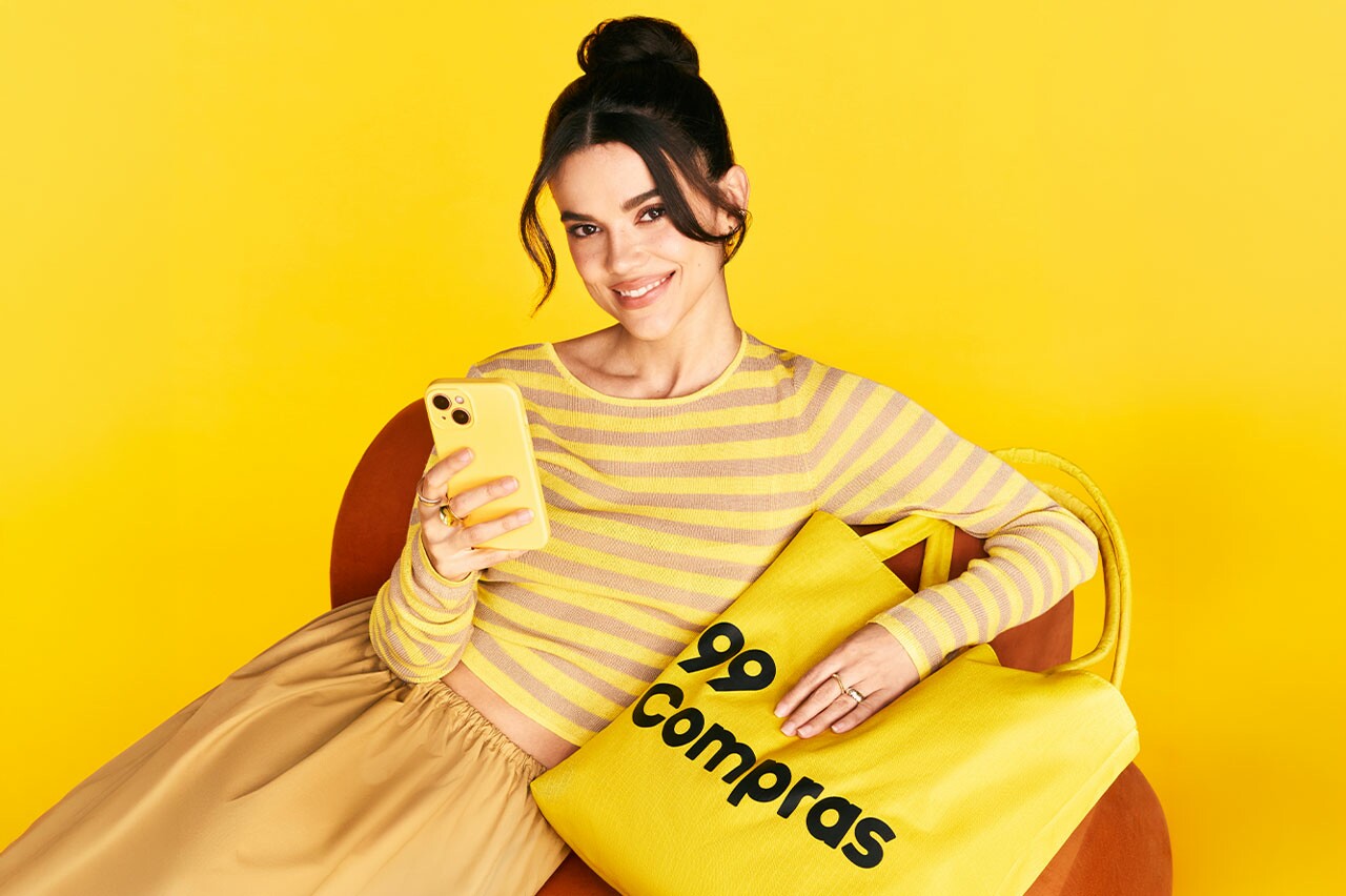 99Compras escolhe Manu Gavassi para campanha de lançamento em São Paulo (Crédito: Divulgação)