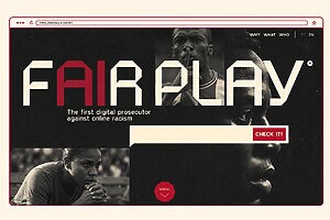 Contra o racismo, "Fair Play", da Ogilvy Heath Nova York para o Ministério Público do Distrito Federal e Territórios, ganhou 2 Loões em Cannes