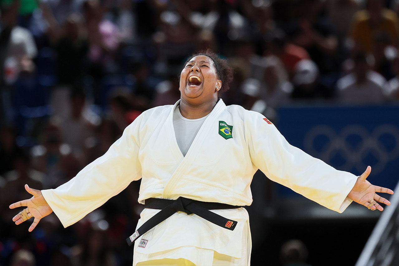 Beatriz Souza é uma das personalidades do projeto Mutirão Olímpico (Crédito: Catherine-Steenkeste-GettyImages)
