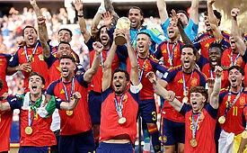 Final consagrou Espanha bicampeã do Mundo foi exibida por todos os players (Crédito: Carl-Recine-GettyImages)