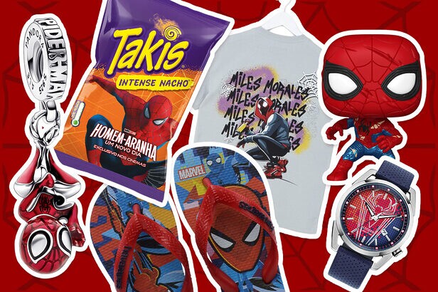 Homem-Aranha: Um Novo Dia inspira produtos, campanhas e experiências de diferentes marcas (Crédito: Divulgação)