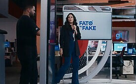 Com locução de Renata Lo Prete e foco no Fato ou Fake, Globo reforça o valor do jornalismo sério (Crédito: Divulgação)