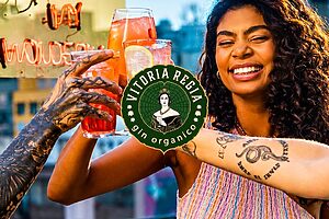 Bra-gin-lidade com Vitória Régia, um gin nacional