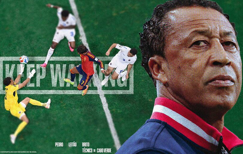 Leitão Brito, técnico da Seleção de Cabo Verde, estrela a comunicação de Cabo Verde (Crédito: Divulgação)