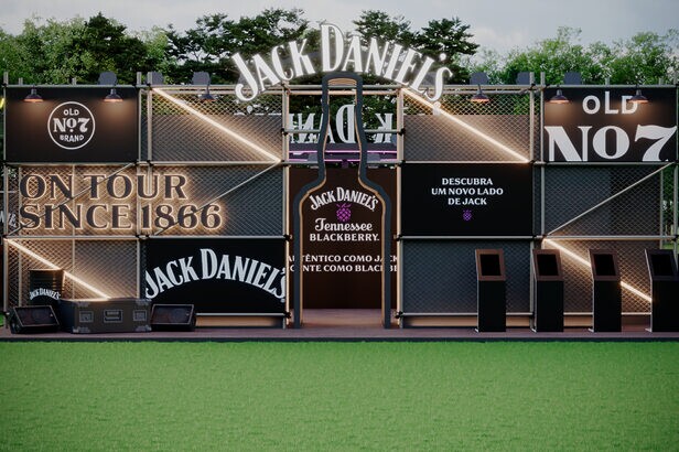 Espaço da Jack Daniel's no João Rock (Créditos: Divulgação)