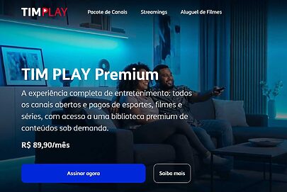 TIM Play: operadora aposta em estrutura de streaming