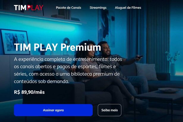 TIM apresenta plataforma de conteúdo com três opções de assinatura (Crédito: Divulgação)