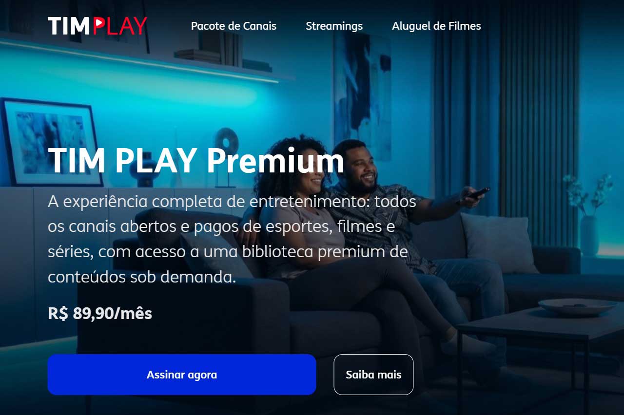 TIM apresenta plataforma de conteúdo com três opções de assinatura (Crédito: Divulgação)