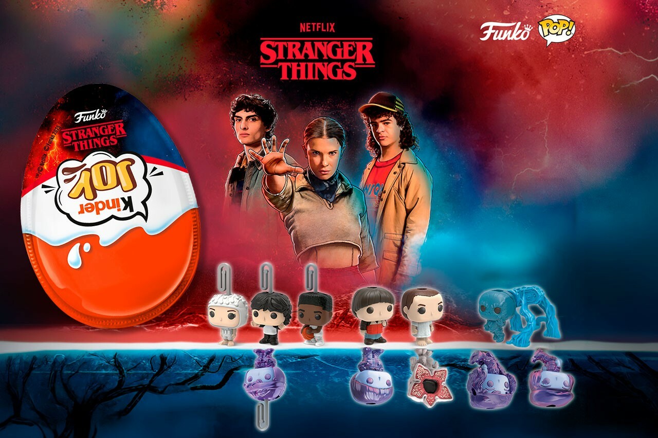Stranger Things Kinder Joy キンダージョイ 10個 Stranger Things inspira nova coleção da Kinder Joy