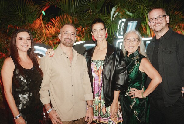 Carolina Gouvea, Paulo Farnese, Carolina Fraga, Gisele Lima e Rodolfo Brizoti. Crédito da foto: @LecaNovo