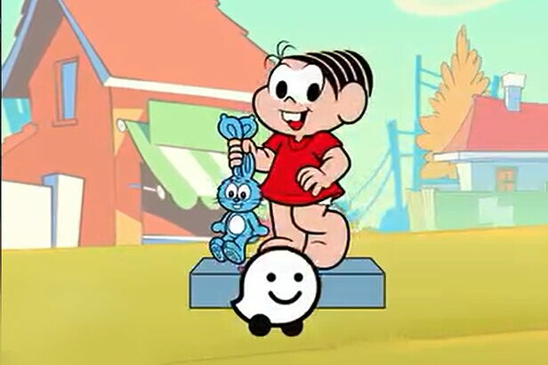 Waze se une a MSP Estúdios e cria roteiros para visitar estátuas da Turma da Mônica (Crédito: Reprodução)