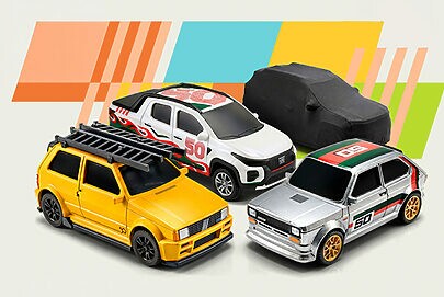 Fiat apresenta miniaturas para celebrar 50 anos da marca