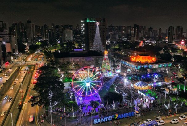Parceria entre Youp e CW Eventos deu vida ao Natal Solidário, experiência que transformou a cidade de Santo André durante 45 dias de programação