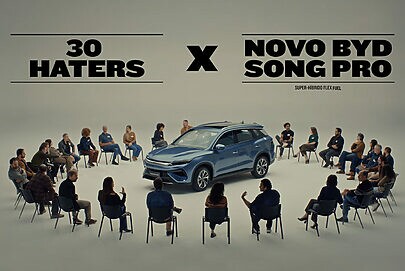 BYD enfrenta 30 “haters” para promover novo Song Pro