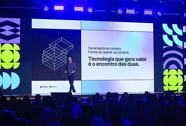 Gustavo Avelar, VP da TOTVS, abriu a programação do Mundo RD StationCrédito: @greenfotografias