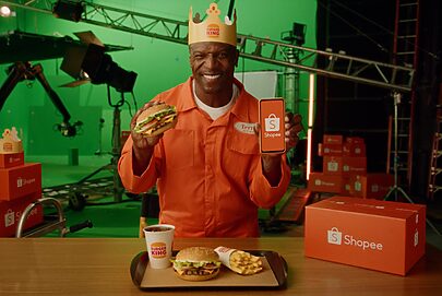 Shopee e Burger King lançam ação estrelada por Terry Crews