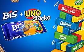 Ação de edição limitada entre BIS e UNO integra a estratégia da Mondelēz para aproximar a marca da Gen Z (Crédito: Divulgação)