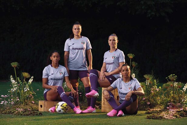 São Paulo e New Balance lançam camisa exclusiva para o time feminino (Crédito: Divulgação)