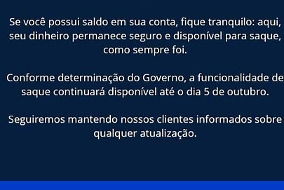 Após proibição, bets falam aos clientes sobre saldos