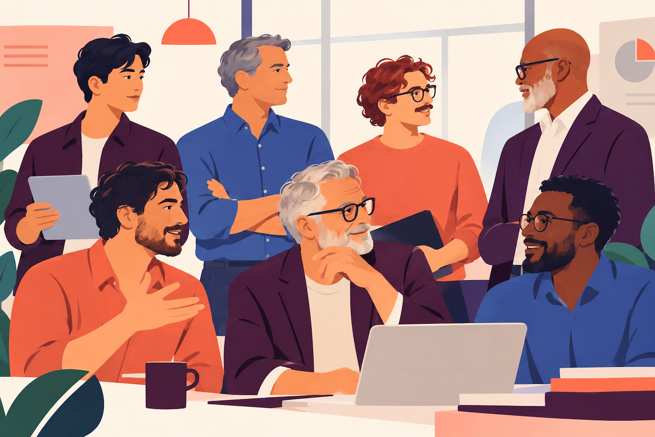 O homem corporativo homoafetivo