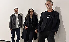 Eduardo Marques, Mariana Pereira e Sérgio Denicoli, fundadores da Rockmilk