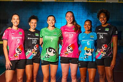 Meninas Superpoderosas viram camisa da seleção de vôlei