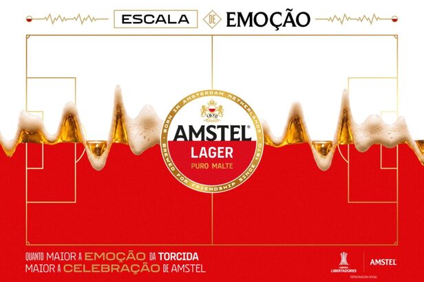 Amstel mede intensidade do som da torcida na Libertadores para converter barulho em descontos (Crédito: Divulgação)