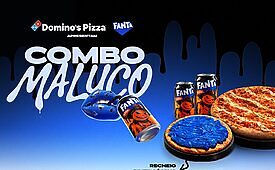Pizza Maluca integra o combo de Halloween da Domino’s em parceria com a Fanta (Crédito: Divulgação)