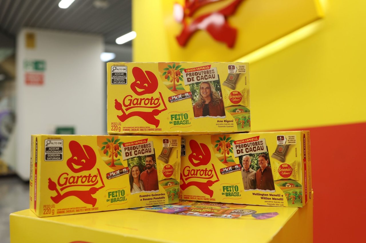 Garoto coloca produtores de cacau em nova embalagem